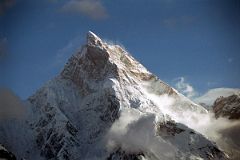 
Masherbrum Shines In Late Afternoon Sun From Goro II
